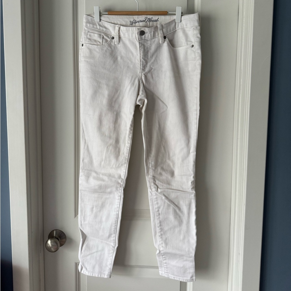 Universal Thread Women's White Skinny Jeans